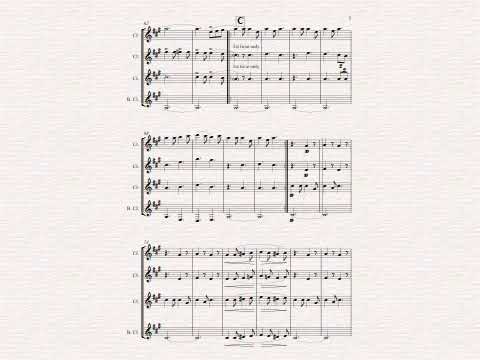 Schertzo Variations (We Three Kings) for Clarinet Quartet