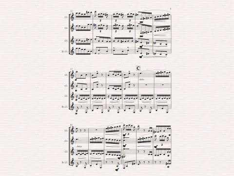 Spanish Dance No1 from La Vida Breve, for Clarinet Quartet