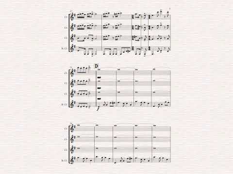 Eve of War from War of the Worlds, for Clarinet Quartet