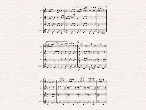 GALLOP from the Gadfly Suite for Clarinet Quartet