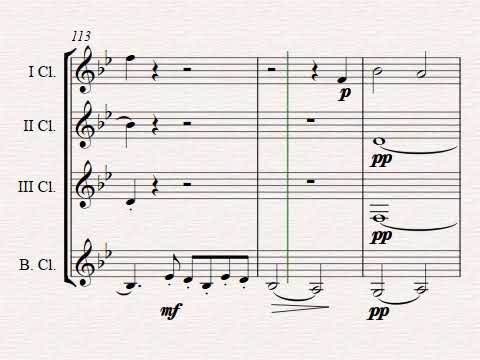 B-LA-F 1st movement for Clarinet Quartet