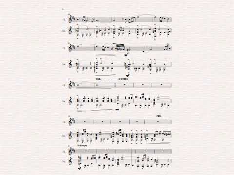 Oblivion for Bb Clarinet & Classical Guitar