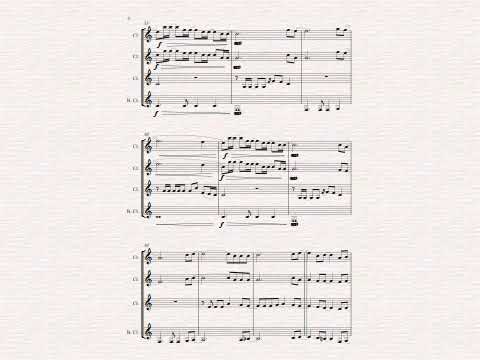Something Inside So Strong for Clarinet Quartet