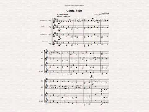 Capriol Suite for Clarinet Quartet